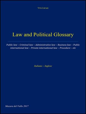 cover image of Law and Political Glossary